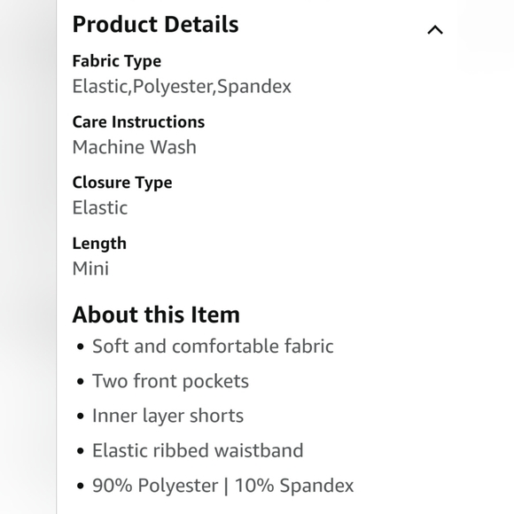 NWOT 32 Degrees skort. Size L - Picture 13 of 14